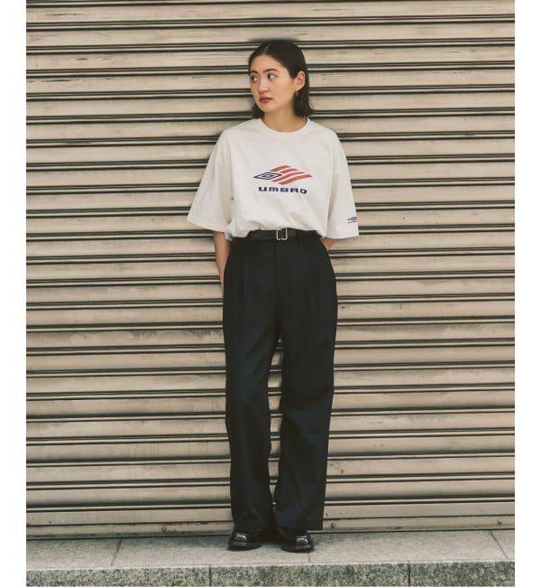 417 EDIFICE「UMBRO&times;417 USA26 FLAG LOGO TEE」|Tシャツ・カットソー|