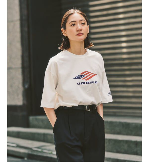 417 EDIFICE「UMBRO&times;417 USA26 FLAG LOGO TEE」|Tシャツ・カットソー|
