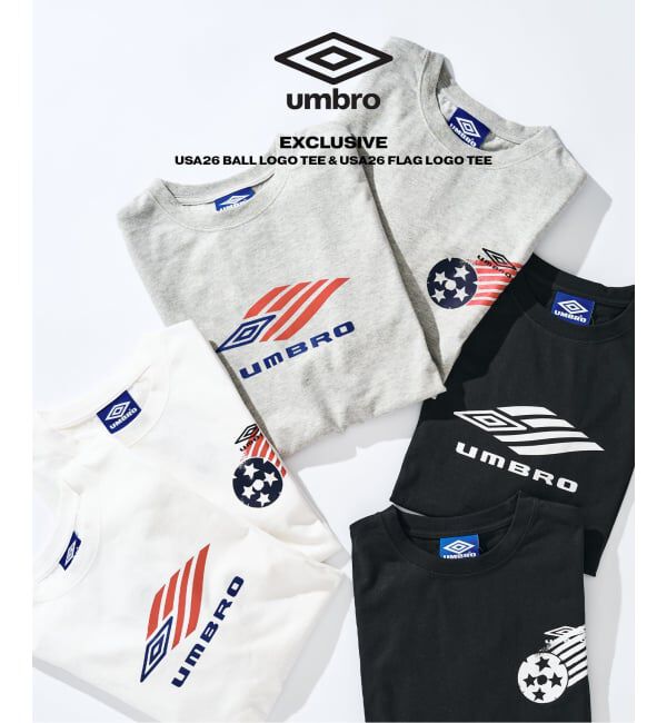 417 EDIFICE「UMBRO&times;417 USA26 FLAG LOGO TEE」|Tシャツ・カットソー|