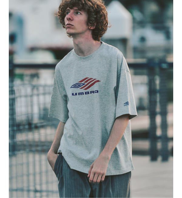 417 EDIFICE「UMBRO&times;417 USA26 FLAG LOGO TEE」|Tシャツ・カットソー|