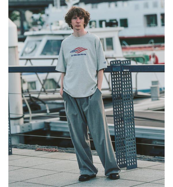 417 EDIFICE「UMBRO&times;417 USA26 FLAG LOGO TEE」|Tシャツ・カットソー|