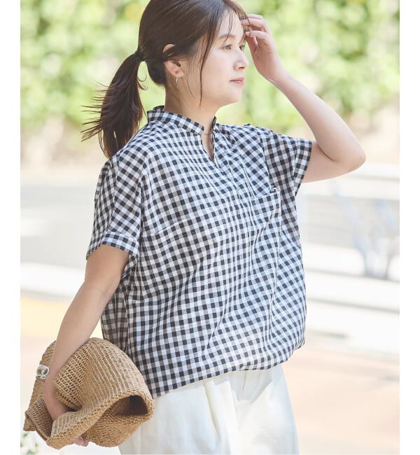 JOURNAL STANDARD「《追加》ハードマンズリネンコットンフレンチスリーブスキッパーシャツ」|シャツ・ブラウス|