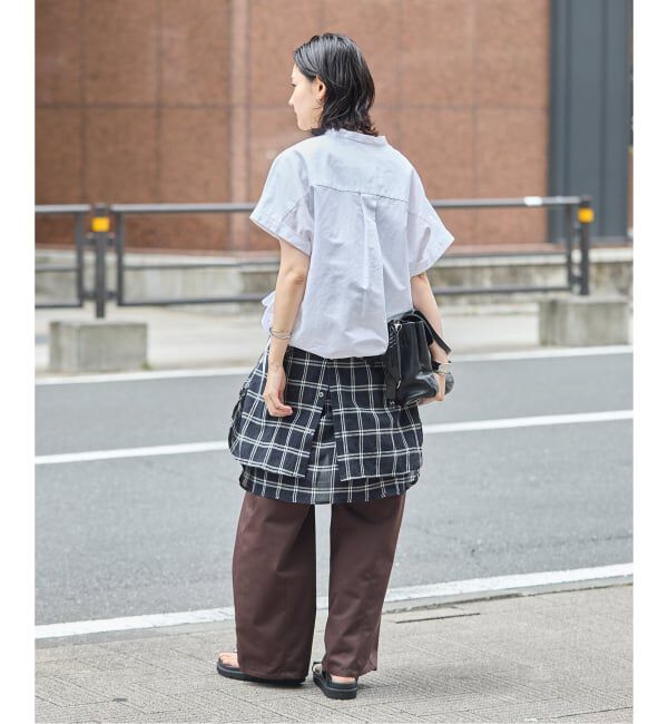JOURNAL STANDARD「《追加》ハードマンズリネンコットンフレンチスリーブスキッパーシャツ」|シャツ・ブラウス|