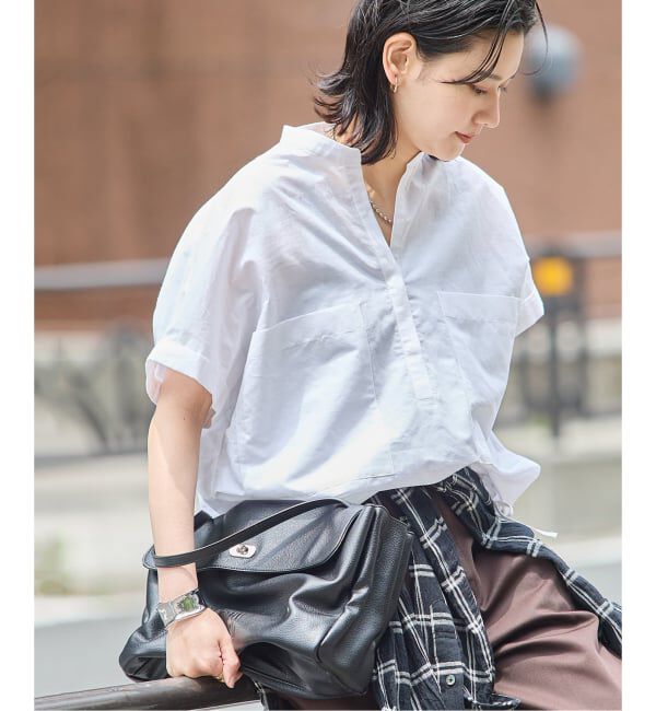 JOURNAL STANDARD「《追加》ハードマンズリネンコットンフレンチスリーブスキッパーシャツ」|シャツ・ブラウス|