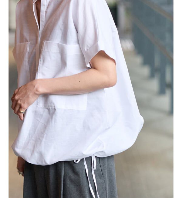 JOURNAL STANDARD「《追加》ハードマンズリネンコットンフレンチスリーブスキッパーシャツ」|シャツ・ブラウス|
