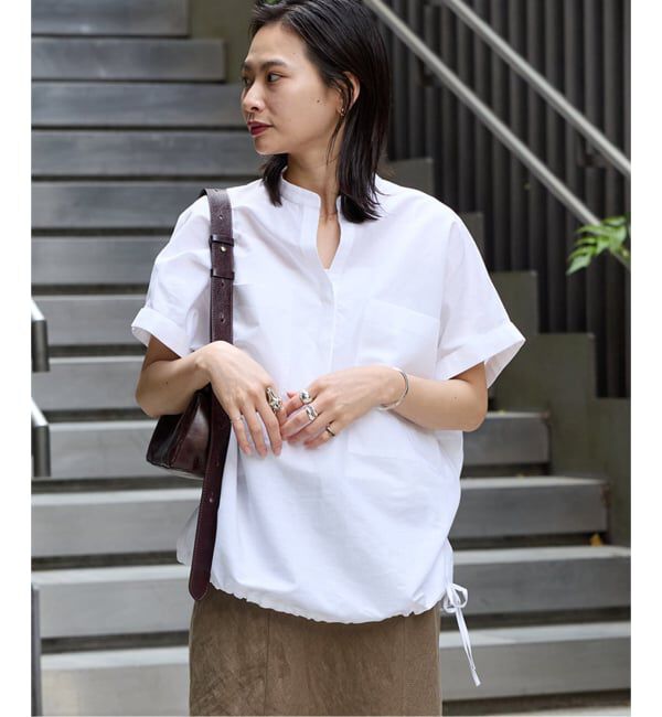 JOURNAL STANDARD「《追加》ハードマンズリネンコットンフレンチスリーブスキッパーシャツ」|シャツ・ブラウス|