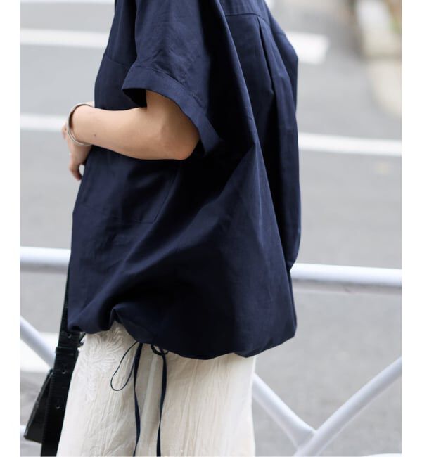 JOURNAL STANDARD「《追加》ハードマンズリネンコットンフレンチスリーブスキッパーシャツ」|シャツ・ブラウス|