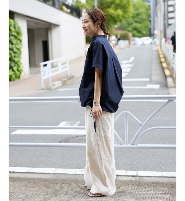 JOURNAL STANDARD「《追加》ハードマンズリネンコットンフレンチスリーブスキッパーシャツ」|シャツ・ブラウス|
