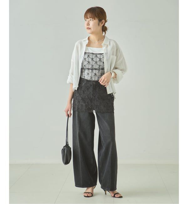 journal standard L'essage「【HAIKURE/ハイクル】BETHEANY ASIAN FIT MID BLACK デニムパンツ」|デニム|