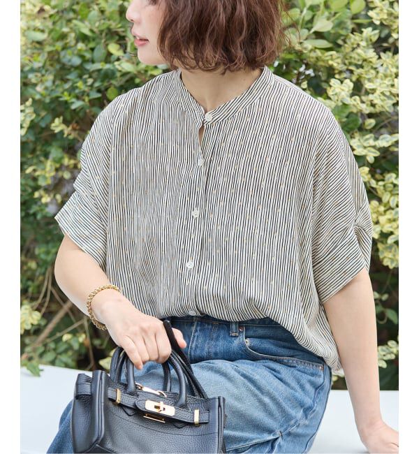 journal standard L'essage「《追加》DEVEAUX GOLDラメモノトーンシャツ」|シャツ・ブラウス|