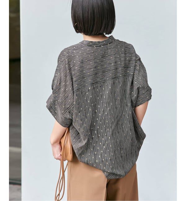 journal standard L'essage「《追加》DEVEAUX GOLDラメモノトーンシャツ」|シャツ・ブラウス|