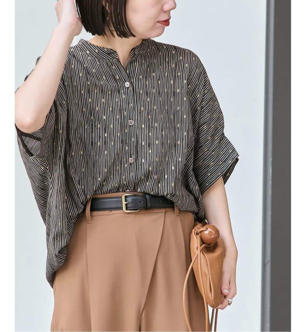 journal standard L'essage「《追加》DEVEAUX GOLDラメモノトーンシャツ」|シャツ・ブラウス|