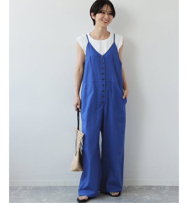 JOURNAL STANDARD relume「《WEB限定追加2 / 2枚セット》手洗い可 / タンクトップ付きキャミサロペット」|オールインワン|ブルー A