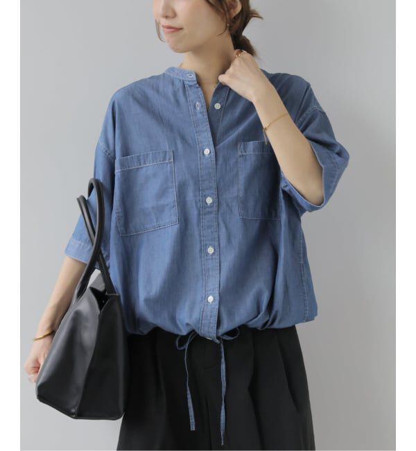 JOURNAL STANDARD relume「ライトデニムドロストシャツ」|シャツ・ブラウス|ブルー A