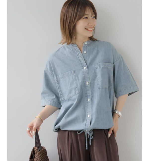 JOURNAL STANDARD relume「ライトデニムドロストシャツ」|シャツ・ブラウス|サックスブルー