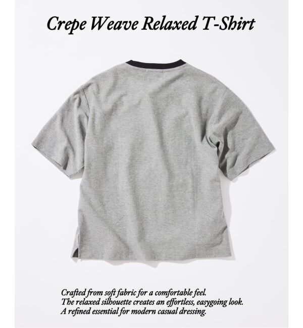 JOURNAL STANDARD「クレープ ウィーヴ リラックス Tシャツ」|Tシャツ・カットソー|