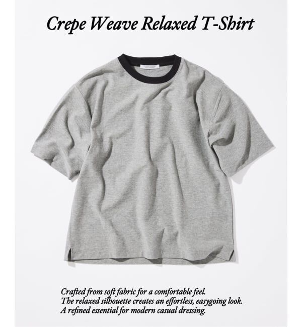 JOURNAL STANDARD「クレープ ウィーヴ リラックス Tシャツ」|Tシャツ・カットソー|グレーA