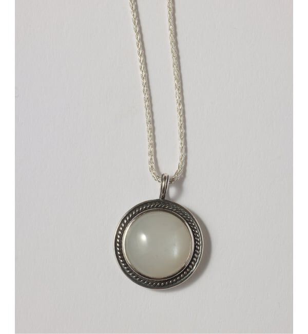 Spick and Span「【SAMH by LILAS】 Vintagelike ホワイトムーンストーンネックレス SV」|ネックレス|