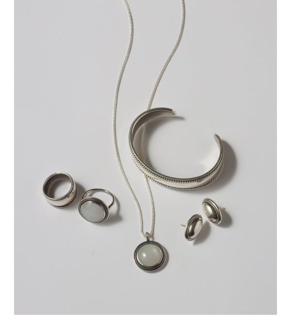 Spick and Span「【SAMH by LILAS】 Vintagelike ホワイトムーンストーンネックレス SV」|ネックレス|