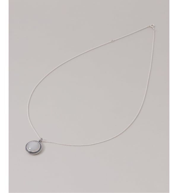Spick and Span「【SAMH by LILAS】 Vintagelike ホワイトムーンストーンネックレス SV」|ネックレス|