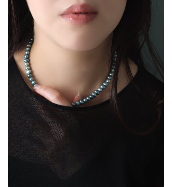 Lilas by Spick&Span「エシカルインディゴパール40cmネックレス K10」|ネックレス|