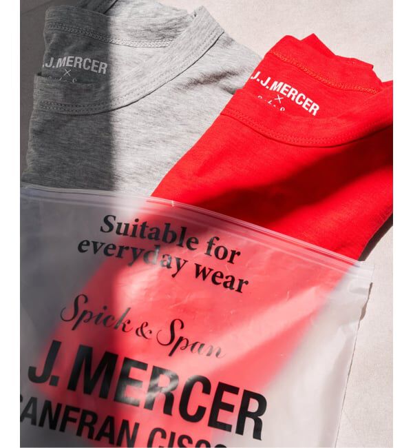 Spick and Span「《2枚セット / 別注》J.J.Mercer / ジェイジェイマーサー 2SET TEE」|Tシャツ・カットソー|レッド