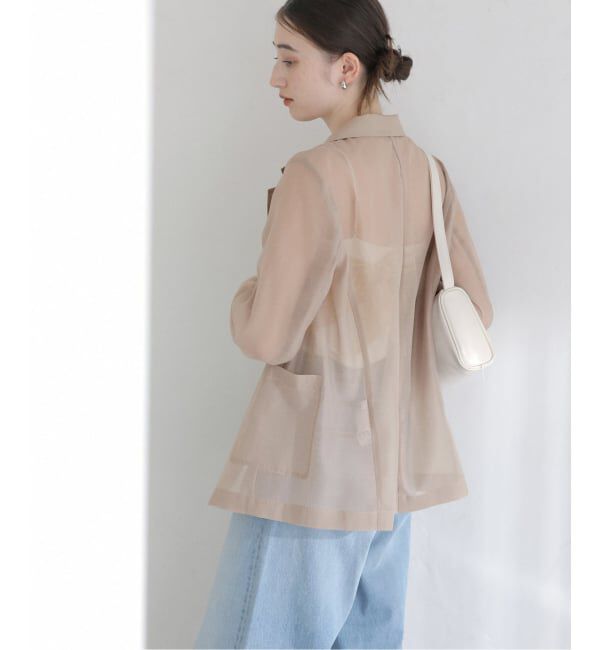  「【洗える】ウォッシャブルシングルシアージャケット」|テーラードジャケット|