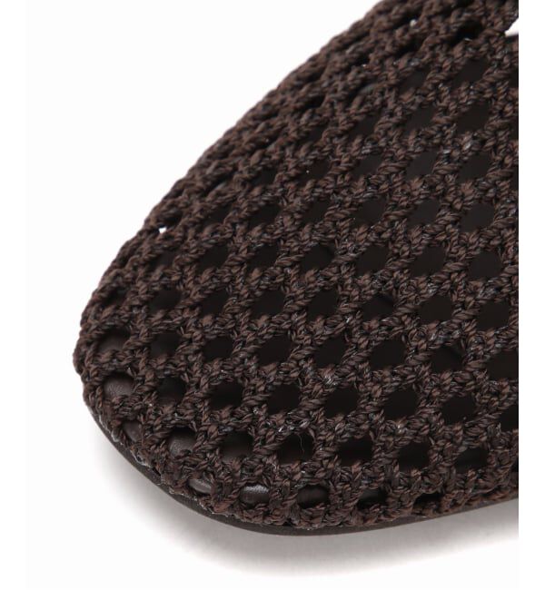 GRISE「《WEB+一部店舗限定》GRISE CORD MESHバレリーナ」|バレエシューズ|