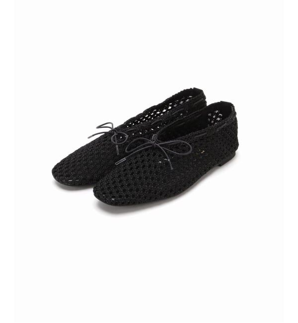 GRISE「《WEB+一部店舗限定》GRISE CORD MESHバレリーナ」|バレエシューズ|