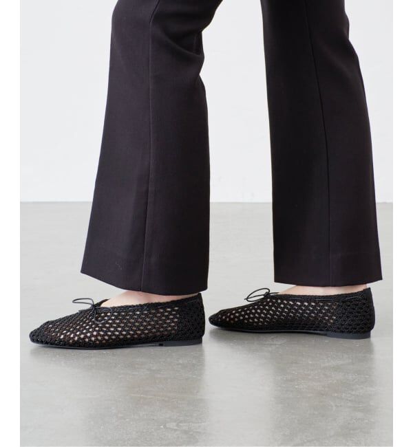 GRISE「《WEB+一部店舗限定》GRISE CORD MESHバレリーナ」|バレエシューズ|