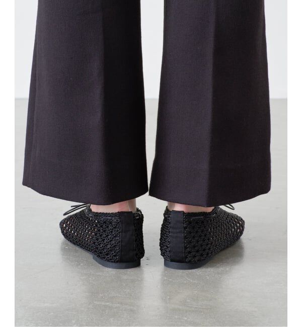 GRISE「《WEB+一部店舗限定》GRISE CORD MESHバレリーナ」|バレエシューズ|