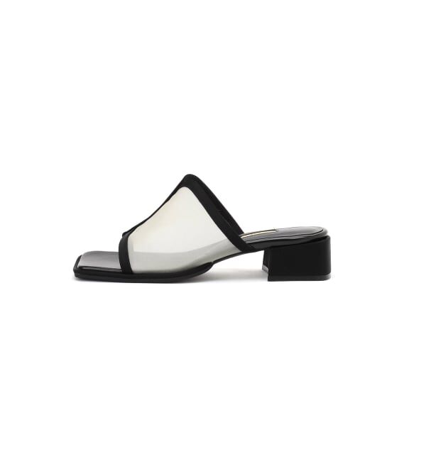 GRISE「《WEB+一部店舗限定》GRISE3.5cmシアーコンビミュールサンダル」|サンダル|