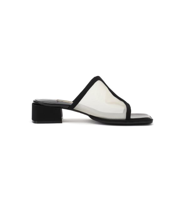 GRISE「《WEB+一部店舗限定》GRISE3.5cmシアーコンビミュールサンダル」|サンダル|
