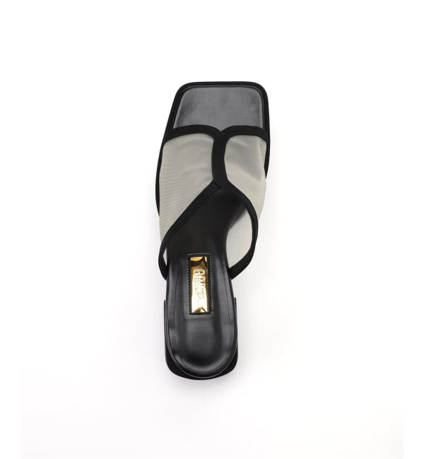 GRISE「《WEB+一部店舗限定》GRISE3.5cmシアーコンビミュールサンダル」|サンダル|