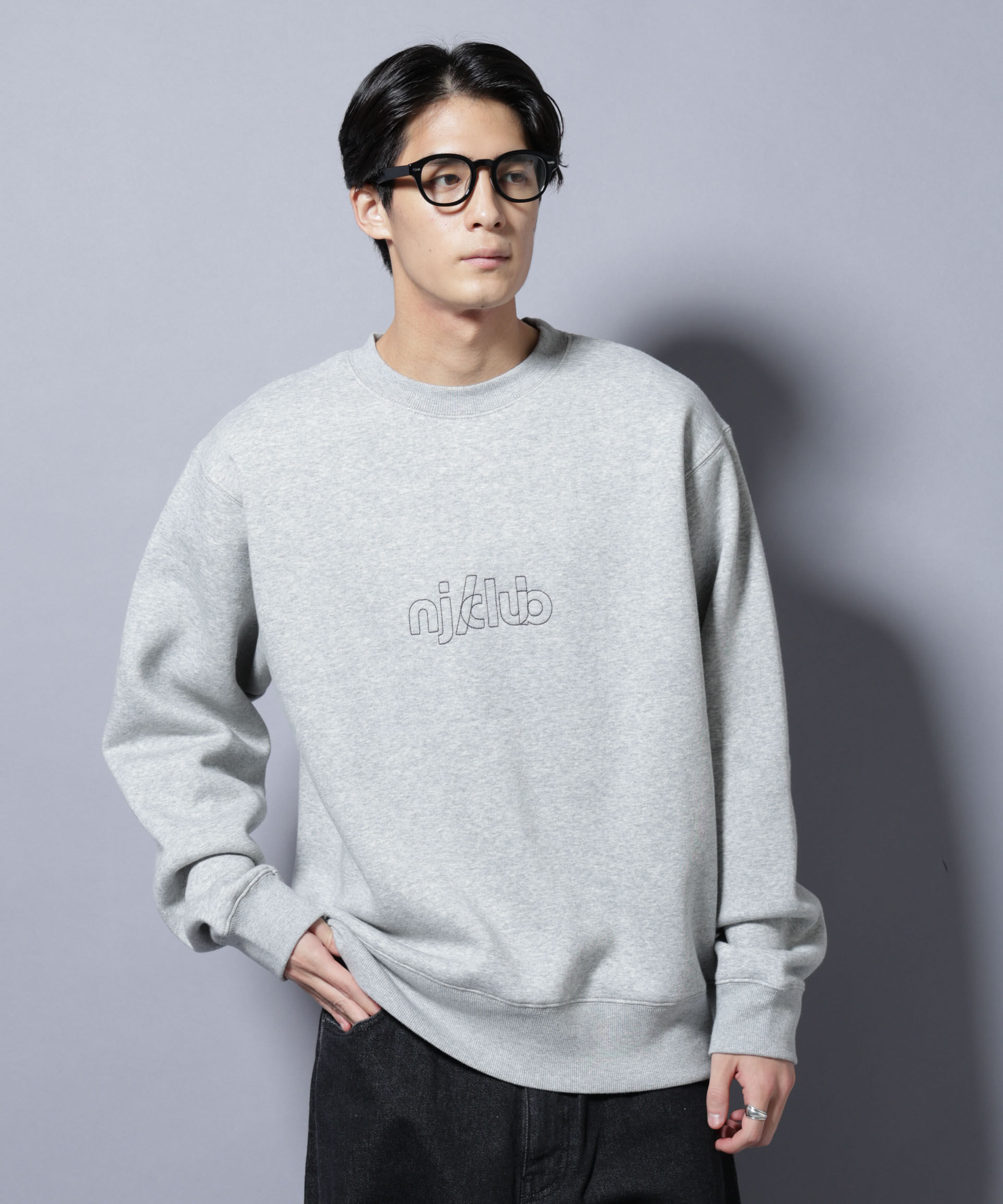 NANO universe「「NJ/CLUB」裏起毛 ジャージークルーネックスウェット」|Tシャツ・カットソー|