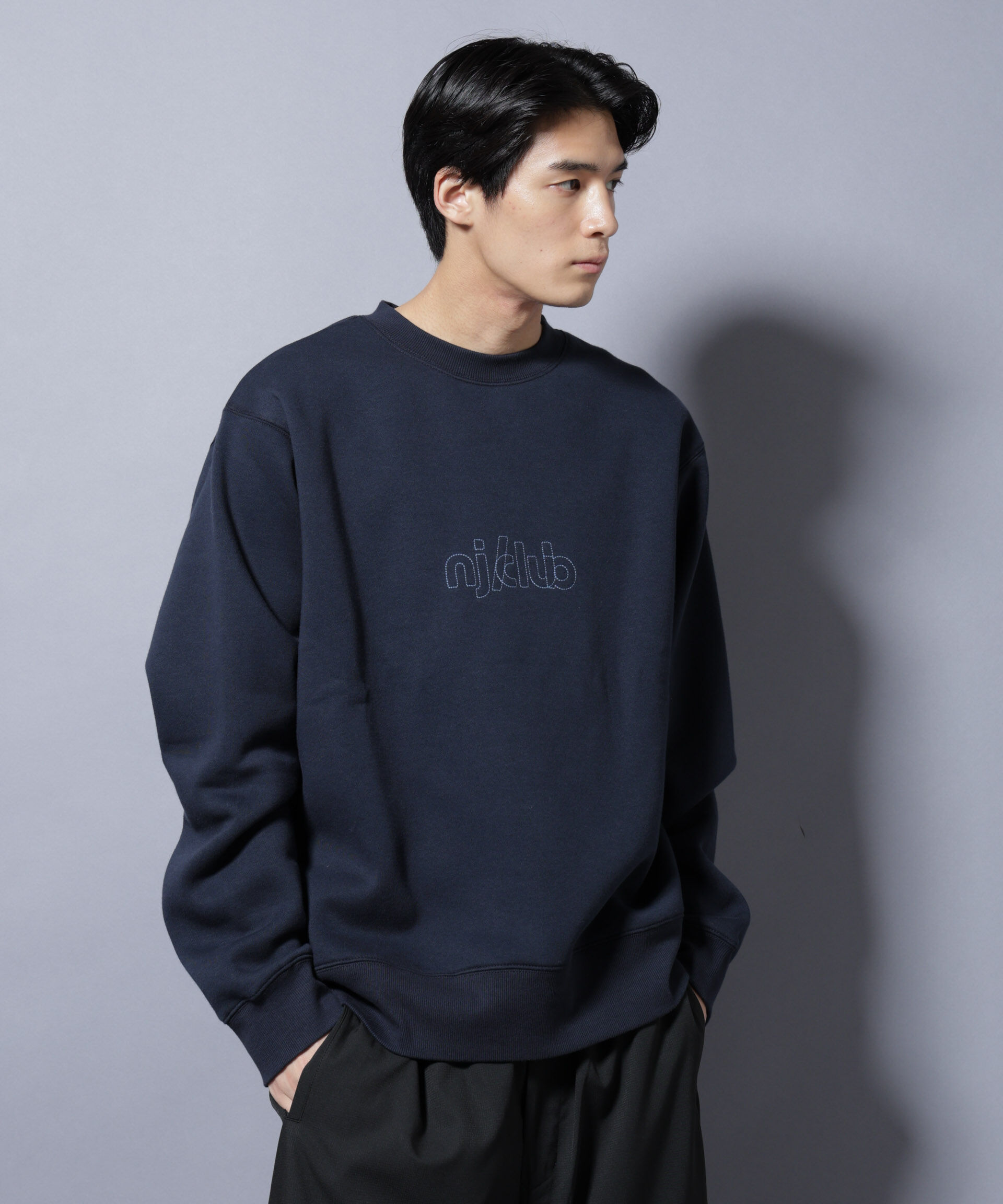 NANO universe「「NJ/CLUB」裏起毛 ジャージークルーネックスウェット」|Tシャツ・カットソー|