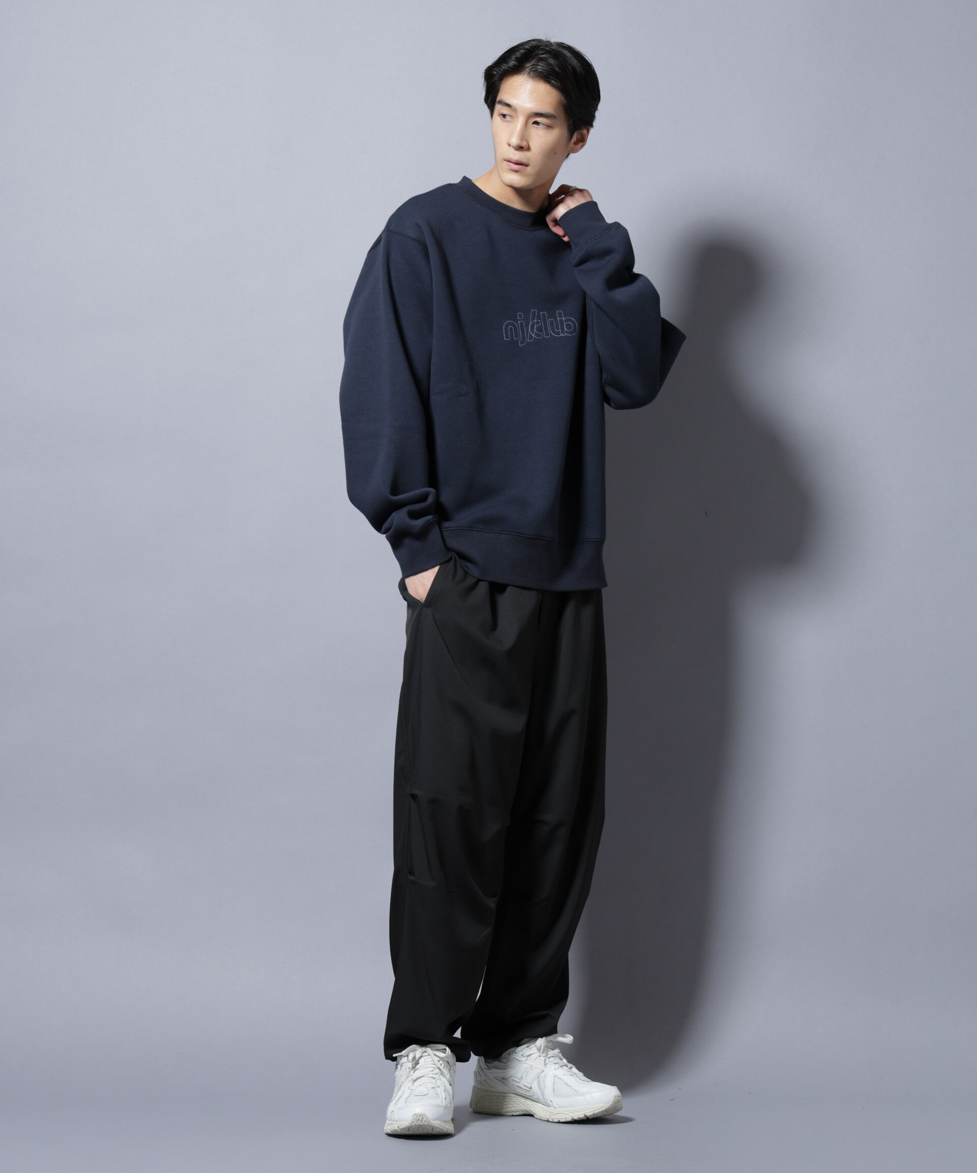 NANO universe「「NJ/CLUB」裏起毛 ジャージークルーネックスウェット」|Tシャツ・カットソー|
