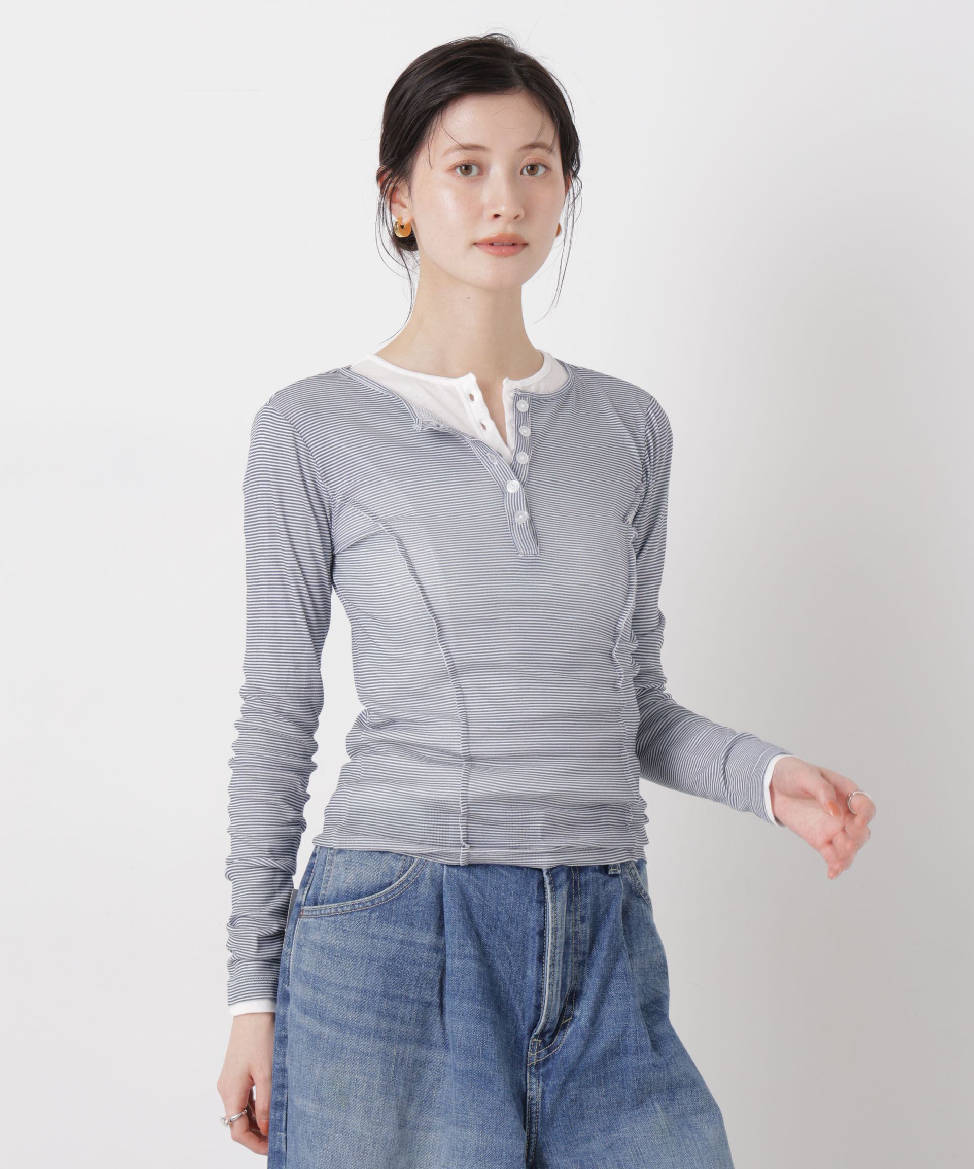 NANO universe「Robert P. Miller/LightPrib Henly L/S Tee 」|Tシャツ・カットソー|パターン1