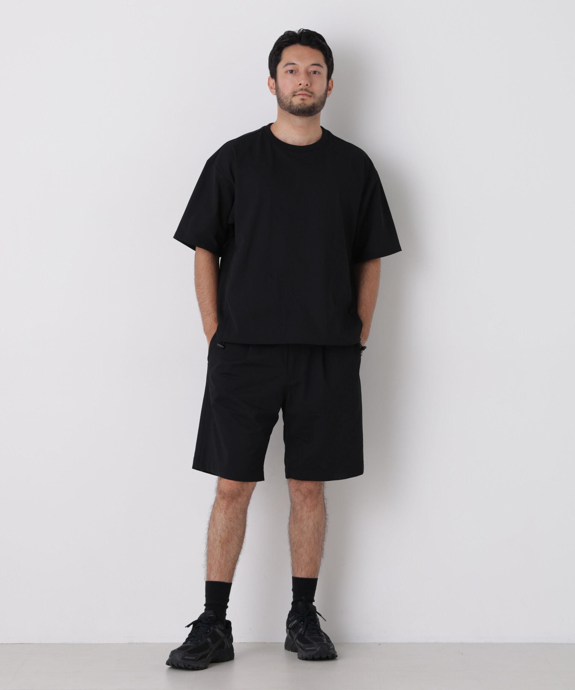 NANO universe「CIRCLEMOVA(R)メッシュリップストップTシャツ 半袖(セットアップ可)」|Tシャツ・カットソー|