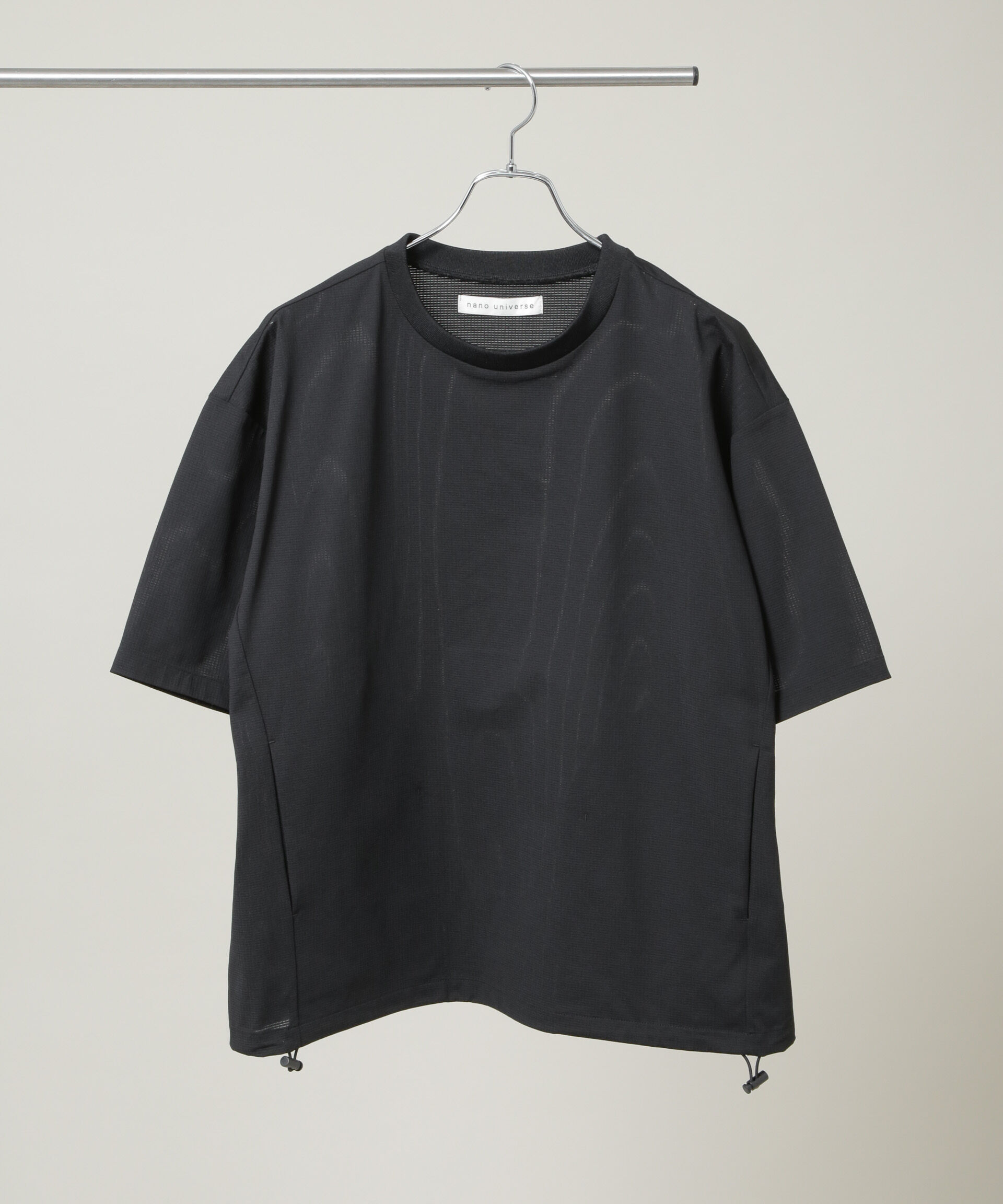 NANO universe「CIRCLEMOVA(R)メッシュリップストップTシャツ 半袖(セットアップ可)」|Tシャツ・カットソー|
