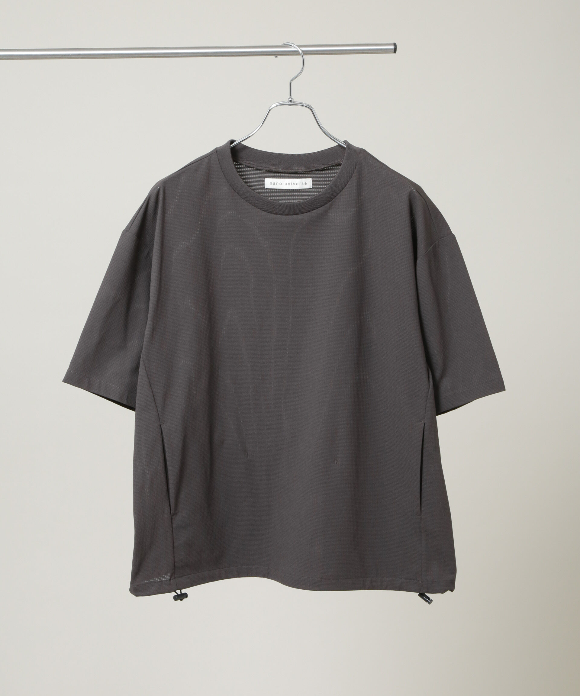 NANO universe「CIRCLEMOVA(R)メッシュリップストップTシャツ 半袖(セットアップ可)」|Tシャツ・カットソー|