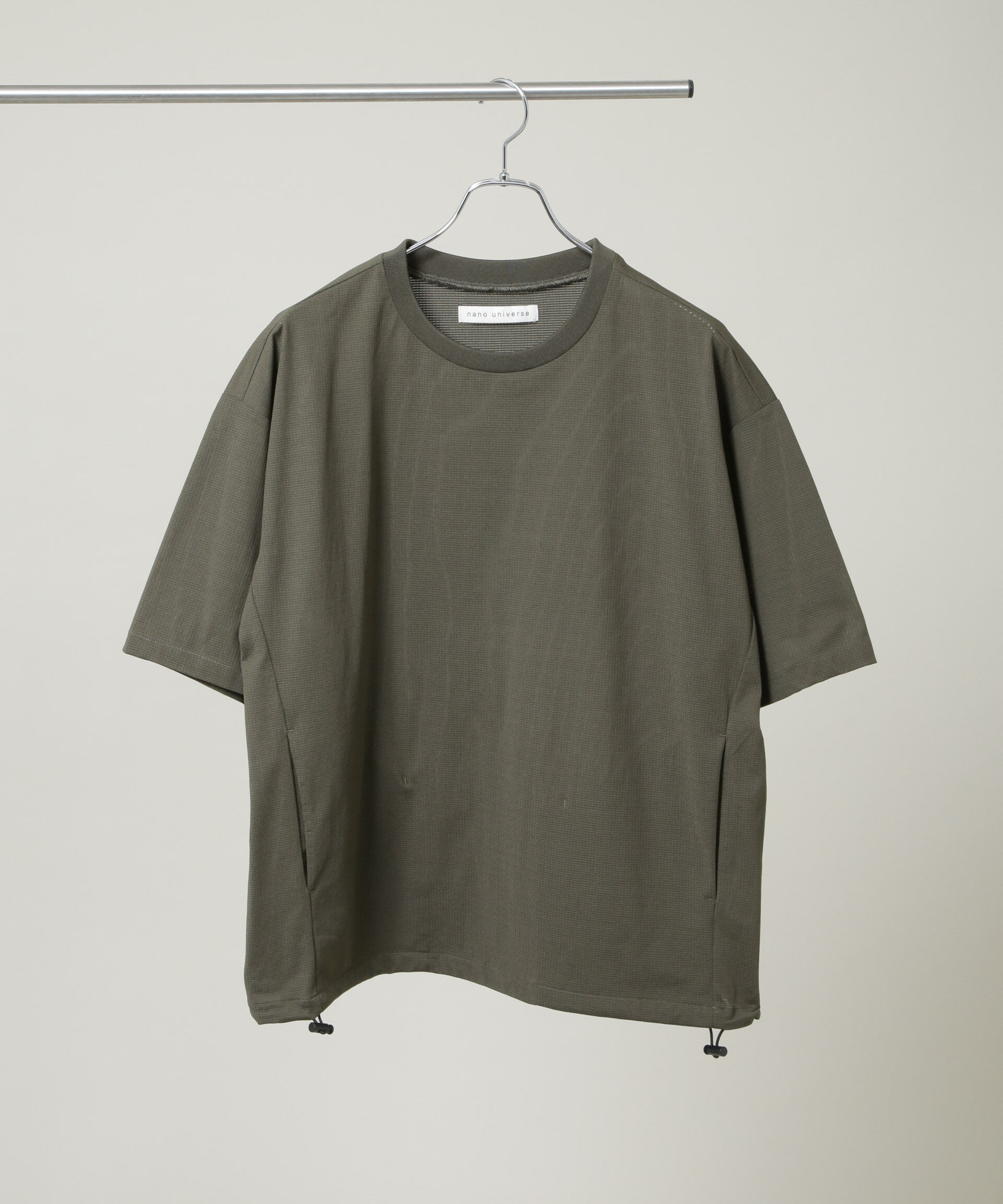 NANO universe「CIRCLEMOVA(R)メッシュリップストップTシャツ 半袖(セットアップ可)」|Tシャツ・カットソー|
