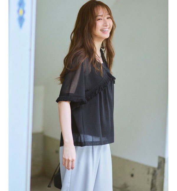 23区「【WEB&一部店舗限定】ストレッチジョーゼット ワイドパンツ」|その他|