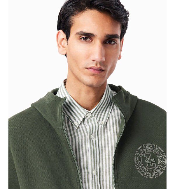 LACOSTE「ローレルサークルジップフーディー / ジップアップパーカー」|パーカー|