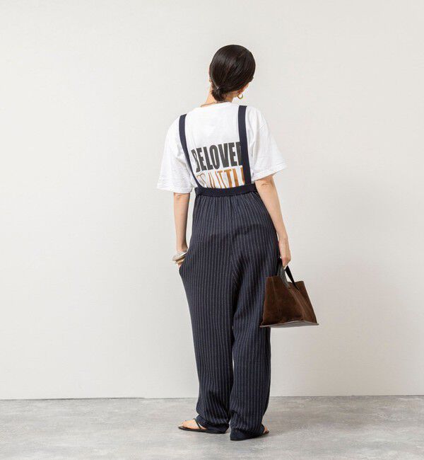 Rie Miller「《手洗い可能》Wジャガードニットサロペット」|オールインワン|