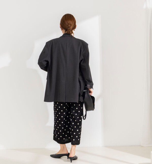 Rie Miller「《手洗い可能》Wジャガードニットサロペット」|オールインワン|