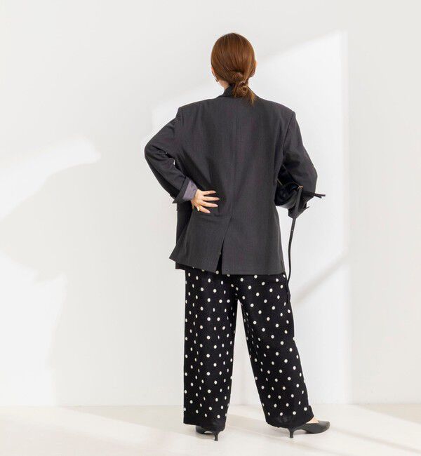 Rie Miller「《手洗い可能》Wジャガードニットサロペット」|オールインワン|