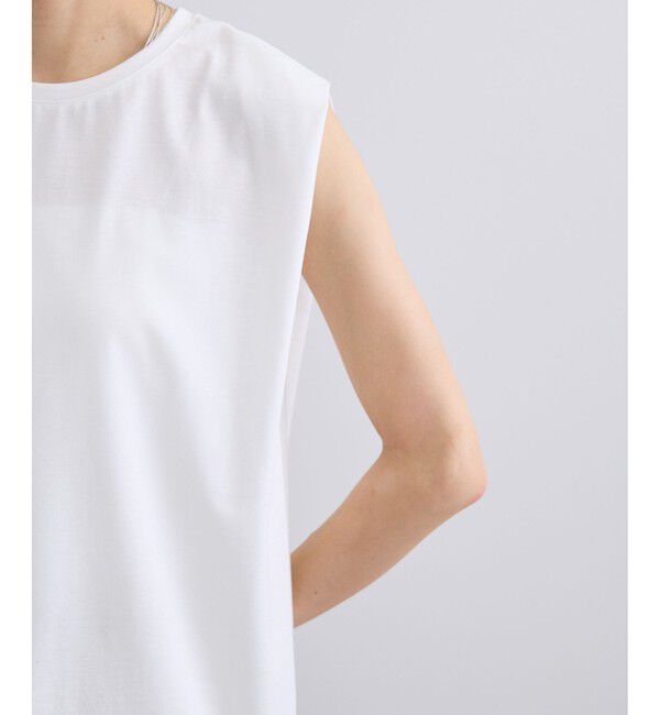 SALON adam et rope'「プリマベールショルダータックノースリーブプルオーバー / UVケア」|Tシャツ・カットソー|