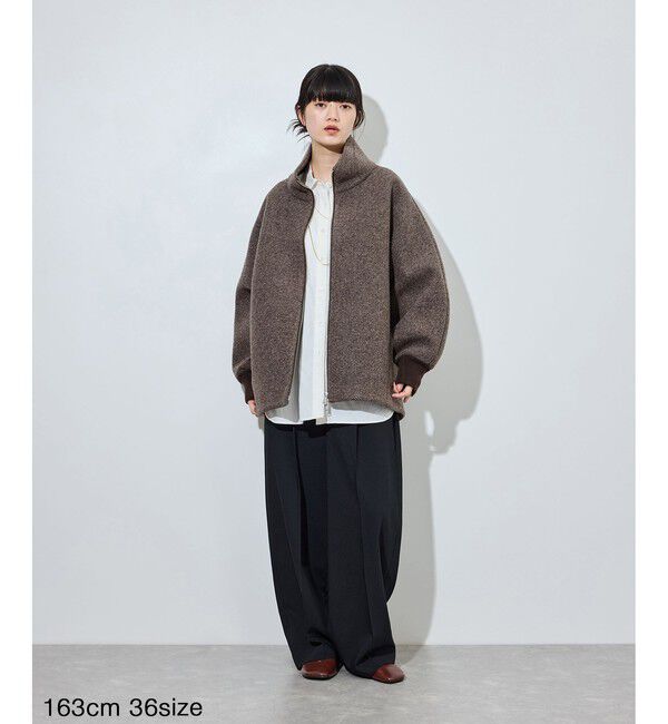 ADAM ET ROPE'「【定番】ヘリンボンツイードボンディングコーディガン」|その他|