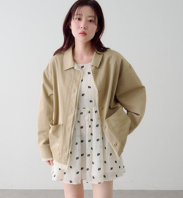  「フラワーステッチミニワンピース」|ワンピース|